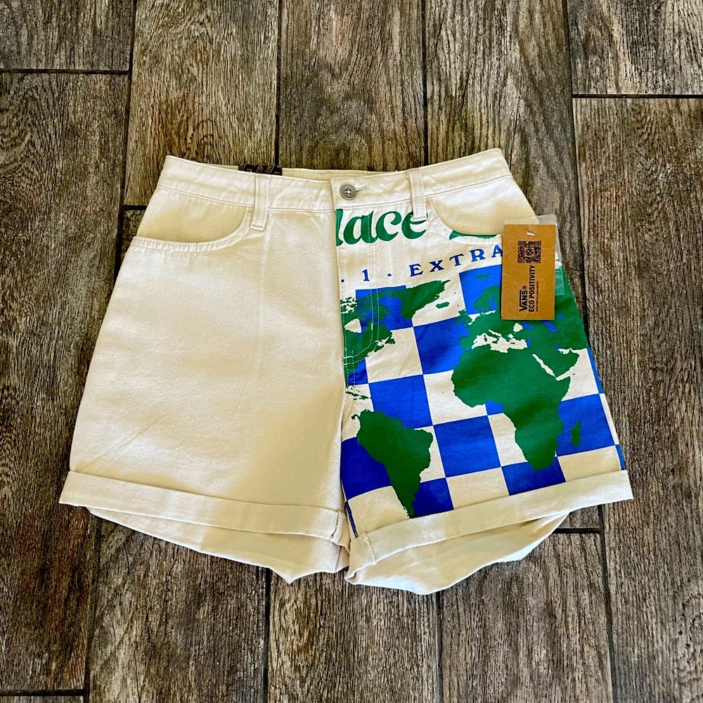 VANS “No Place Like Home” shorts new with tags  sizes 24 (2), 25 and 26